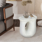 U-Shaped Terrazzo Concrete Outdoor Stool V767-JJ-ZZ1187-G1
