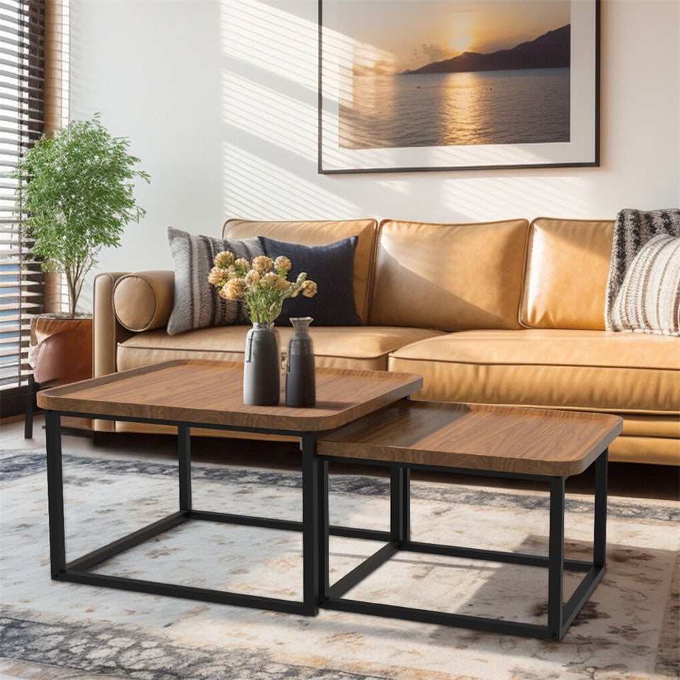 2X Industrial Vintage Stacking Coffee Tables V767-JJ-ZZ1321