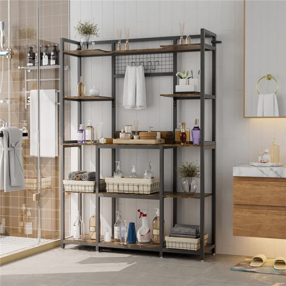 XXL Large Kitchen Bakers Rack Freestanding Microwave Stand Kitchen Storage Shelf V767-JJ-ZZ1398