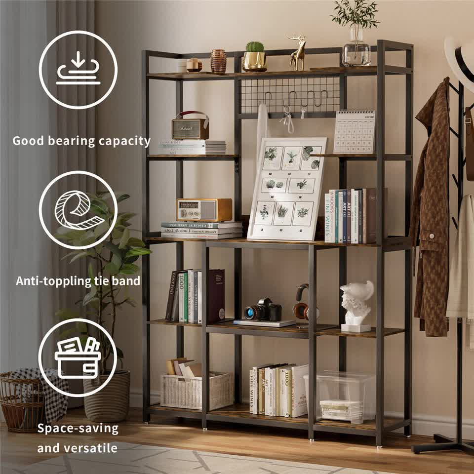 XXL Large Kitchen Bakers Rack Freestanding Microwave Stand Kitchen Storage Shelf V767-JJ-ZZ1398