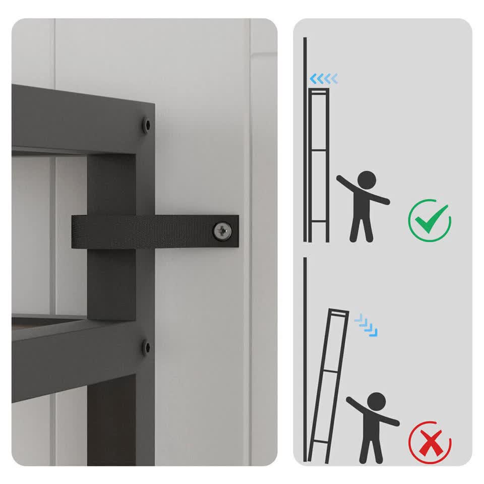 XXL Large Kitchen Bakers Rack Freestanding Microwave Stand Kitchen Storage Shelf V767-JJ-ZZ1398