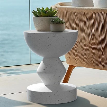Stylish Lightweight Concrete Sofa Side Table Cement Bedside Table Outdoor Patio V767-JJ-ZZ1621