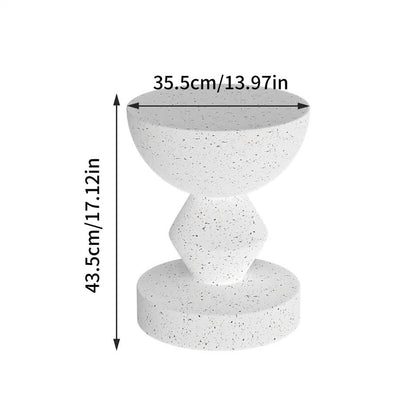 Stylish Lightweight Concrete Sofa Side Table Cement Bedside Table Outdoor Patio V767-JJ-ZZ1621