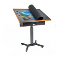Wooden Jigsaw Puzzle Table with Tilt, Drawers and Rolling Wheels V767-JJ-ZZ1689-B