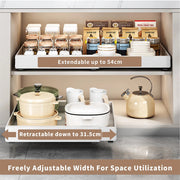 P&P Pull-Out Kitchen Cabinet Organizer With Extendable Storage V767-JJ-ZZ1721-WT