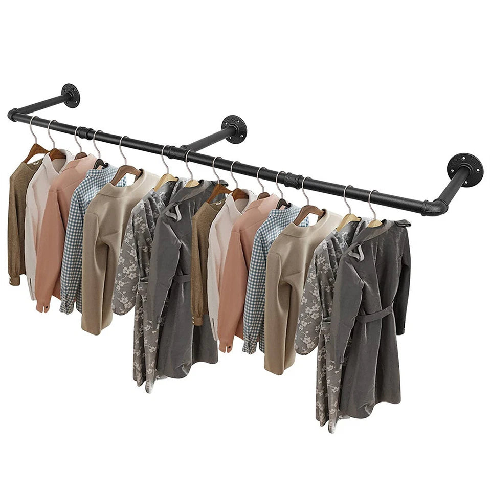 Adjustable Wall-Mounted Clothes Rack (90-180 cm) V767-JJ-ZZ183