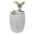 Heavy Duty Concrete Side Table Modern Decorative Garden Stool Patio End Table V767-JJ-ZZ981-G1
