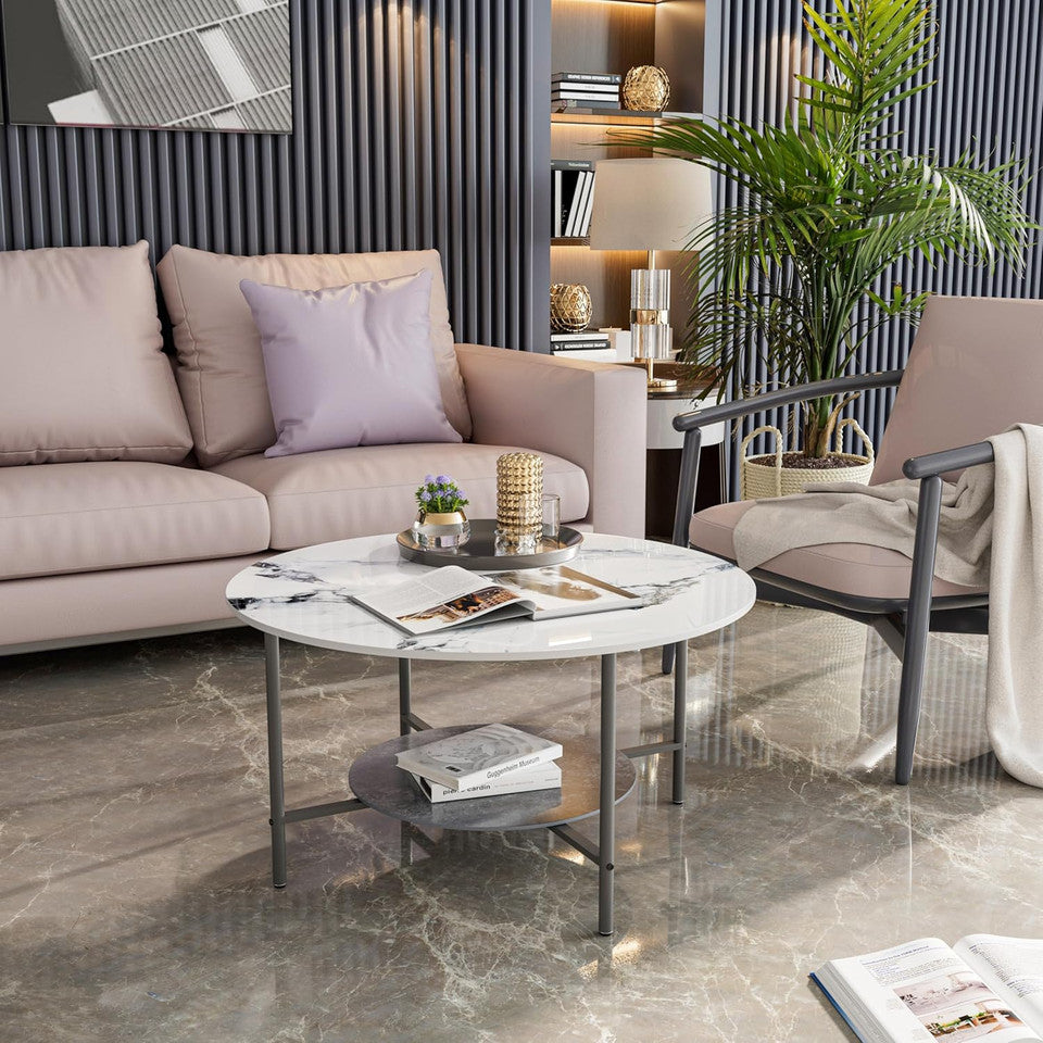2-Tier Sintered Stone Coffee Table V767-LH373-FCBY