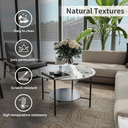 2-Tier Sintered Stone Coffee Table V767-LH373-FCBY