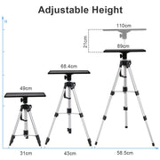 Universal Projector Tripod Laptop Floor Stand DJ Equipment Holder with Plate V767-M-KK050