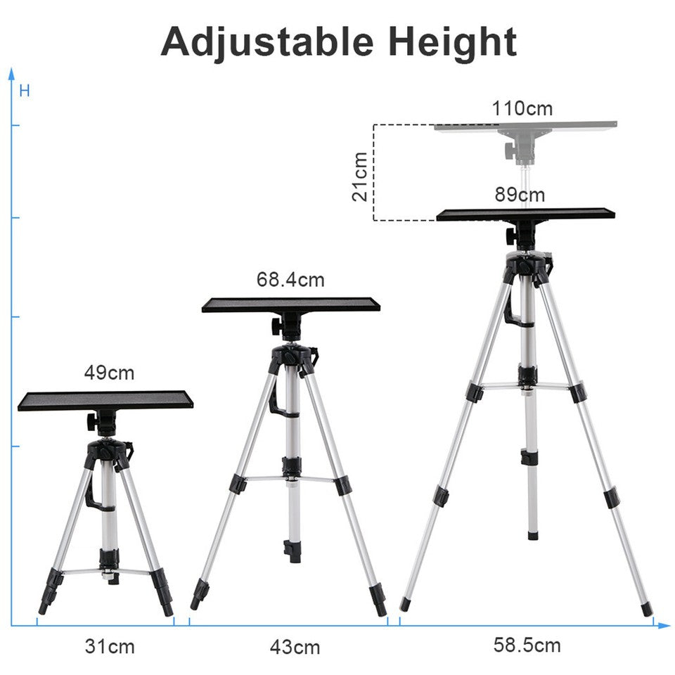 Universal Projector Tripod Laptop Floor Stand DJ Equipment Holder with Plate V767-M-KK050
