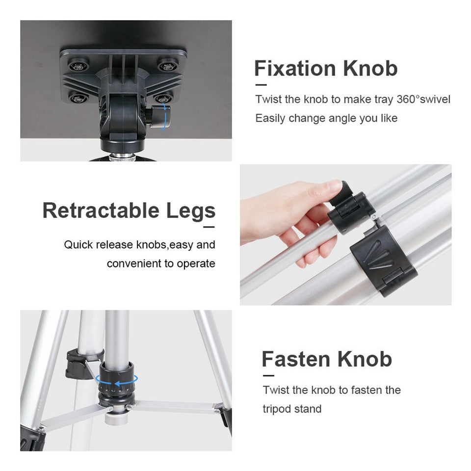 Universal Projector Tripod Laptop Floor Stand DJ Equipment Holder with Plate V767-M-KK050