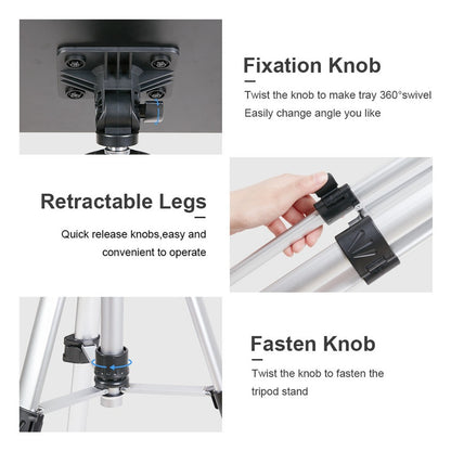 Universal Projector Tripod Laptop Floor Stand DJ Equipment Holder with Plate V767-M-KK050