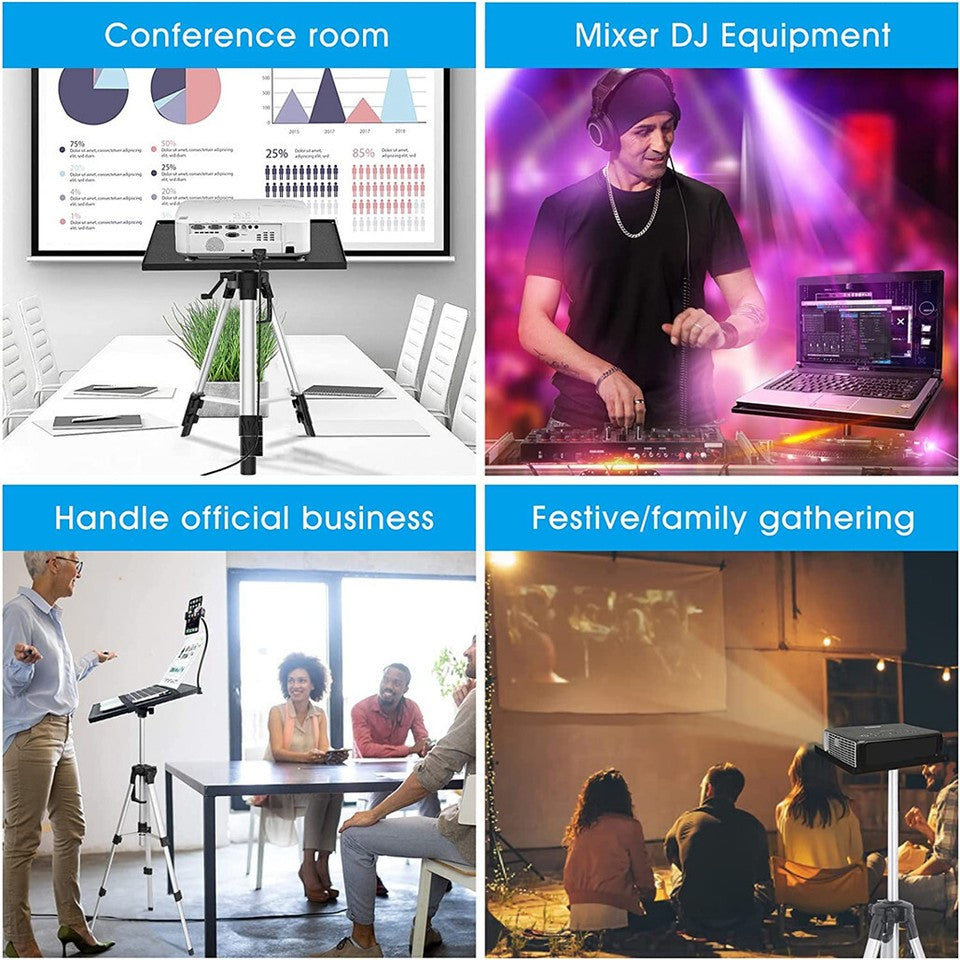 Universal Projector Tripod Laptop Floor Stand DJ Equipment Holder with Plate V767-M-KK050