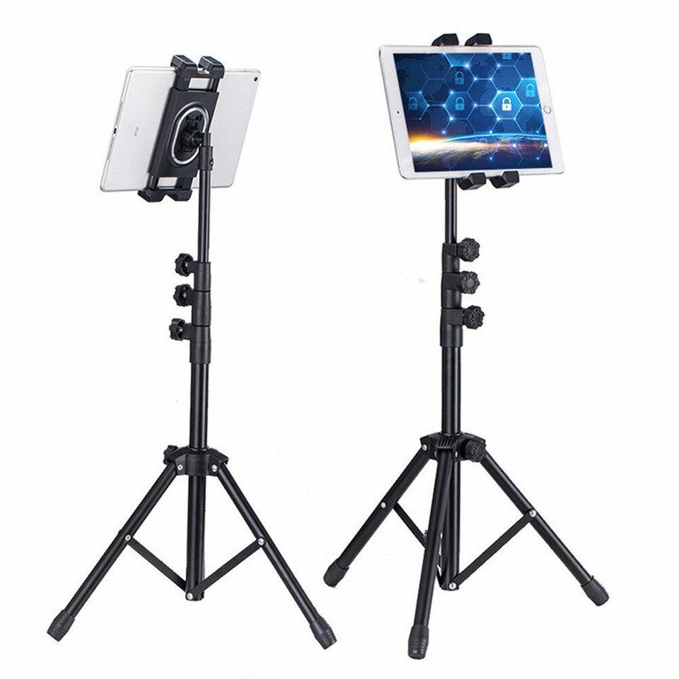 Adjustable 4.7-12.9" Stable Tripod Floor Stand Lazy Tablet Mount Holder for iPad V767-MGF021