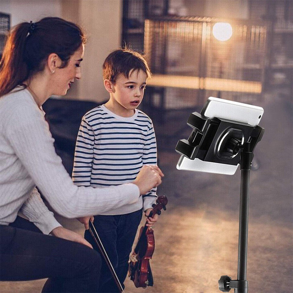 Adjustable 4.7-12.9" Stable Tripod Floor Stand Lazy Tablet Mount Holder for iPad V767-MGF021