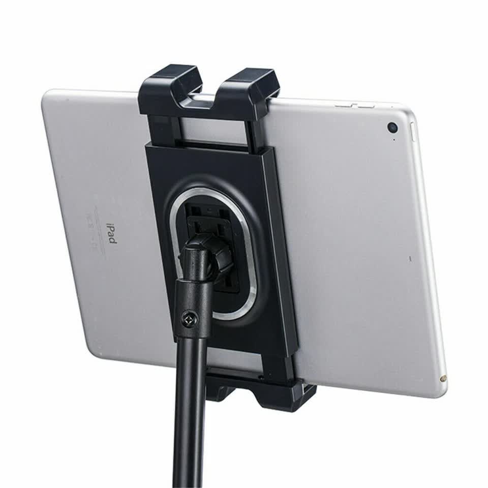 Adjustable 4.7-12.9" Stable Tripod Floor Stand Lazy Tablet Mount Holder for iPad V767-MGF021
