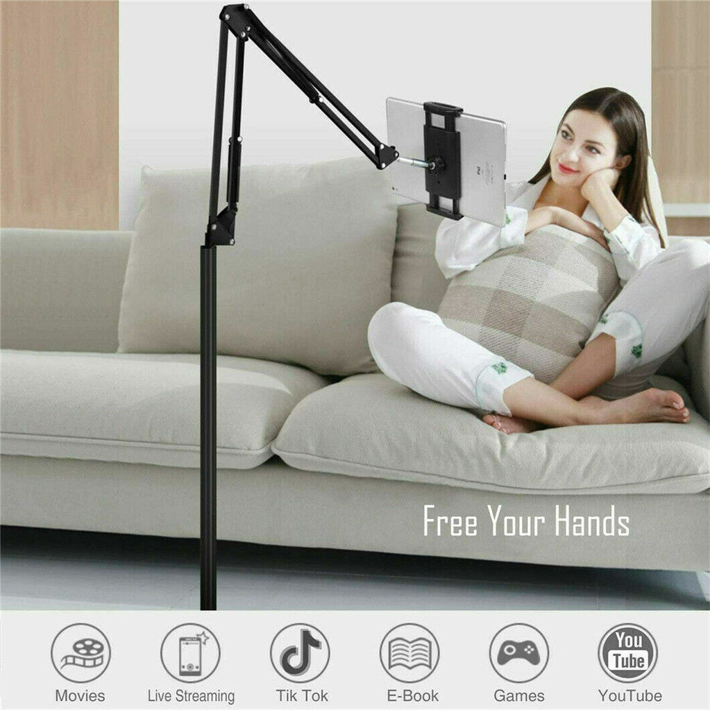 360 Tablet Floor Stand Adjustable 5-12.9 Inch Overhead Phone Desktop Holder V767-MGF050