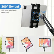 360 Tablet Floor Stand Adjustable 5-12.9 Inch Overhead Phone Desktop Holder V767-MGF050