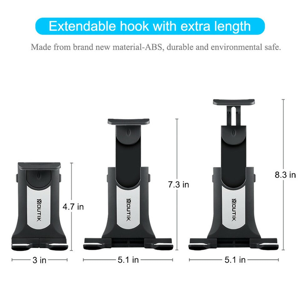 Universal Adjustable Tablet Mount Car CD Slot Holder 2in1 Fit 3.5-10.5" iPad GPS V767-MGS034