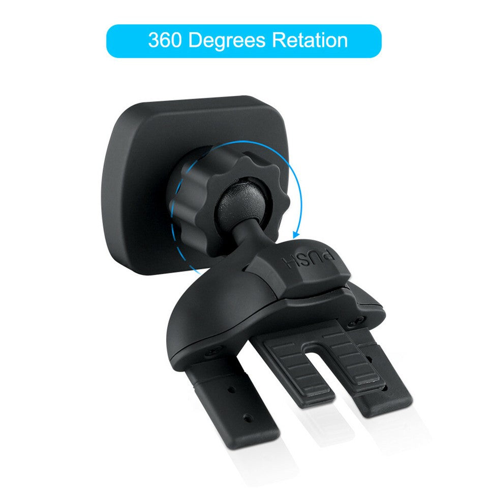 Universal Adjustable Tablet Mount Car CD Slot Holder 2in1 Fit 3.5-10.5" iPad GPS V767-MGS034