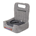 Large Cozy Dog Car Booster Double-Side Cushion Pet Travel Bed with Adjustable Strap V767-P-XD124