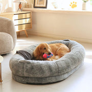 Xxxl Human-Sized Dog Bed Washable Orthopedic Pet Bed Bean Bag With Soft Blanket V767-P-XD1267