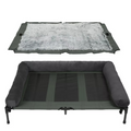 P&P Brown Pet Cot with Bolster Support and Breathable Mesh Design for Dogs to Lounge V767-P-XD128-GY-2XLG1