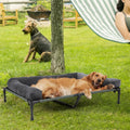 P&P Pet Cot with Bolster Support and Breathable Mesh Design for Dogs to Lounge(XL) V767-P-XD128-GY-XLG1
