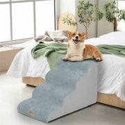 4 Step Curved Dog Ramp Stairs for Training V767-P-XD1299-4