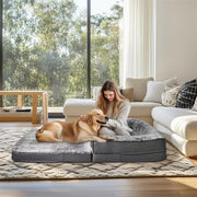 XL Human Sized Dog Bed Foldable Orthopedic Pet Dog Sofa Couch Comfy Big Bean Bed V767-P-XD1698