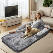 XL Human Sized Dog Bed Foldable Orthopedic Pet Dog Sofa Couch Comfy Big Bean Bed V767-P-XD1698