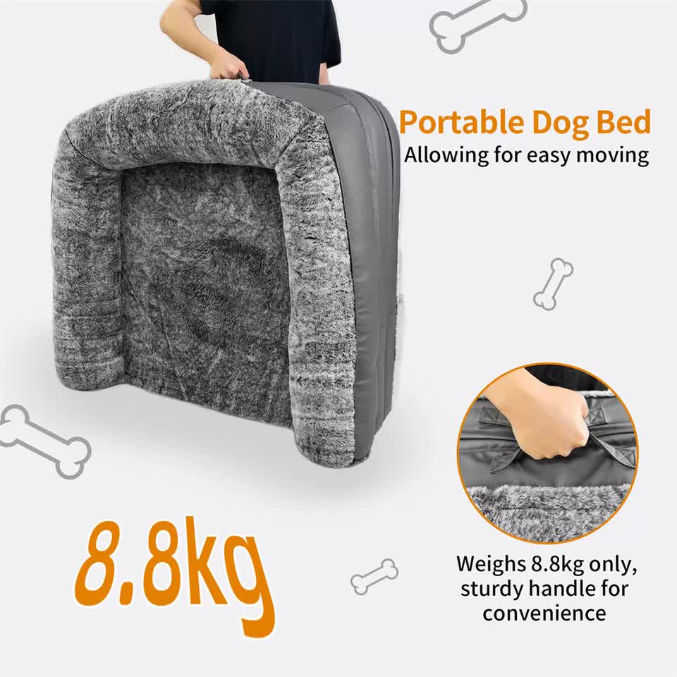 XL Human Sized Dog Bed Foldable Orthopedic Pet Dog Sofa Couch Comfy Big Bean Bed V767-P-XD1698