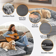 XL Human Sized Dog Bed Foldable Orthopedic Pet Dog Sofa Couch Comfy Big Bean Bed V767-P-XD1698