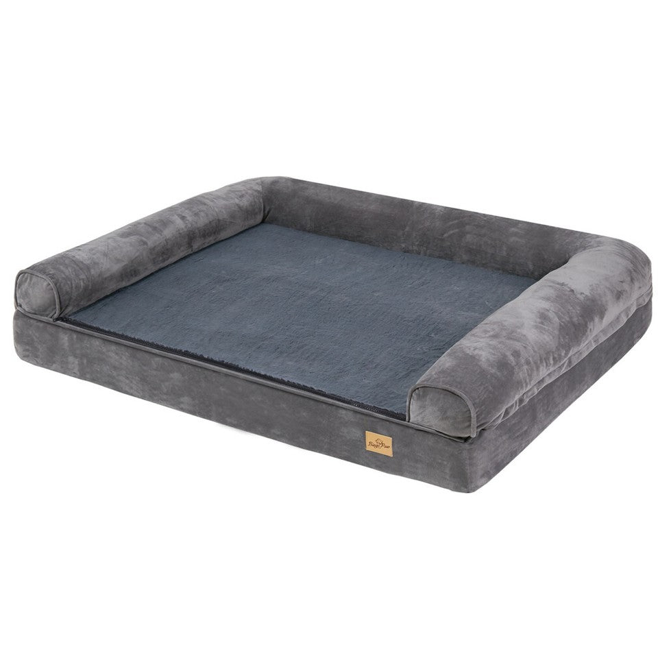 Orthopedic Dog Bed with Bolster Comfort Mattress V767-P-XD178-L