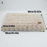 Plush Pet Bed with Non Slip Base and Removable Cover V767-P-XD1836-L-BG