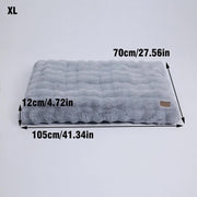 Plush Pet Bed with Non Slip Base and Removable Cover V767-P-XD1836-XL-GY