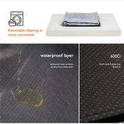 Soft Washable Dog Bed with Anti-Slip Crate Mat
