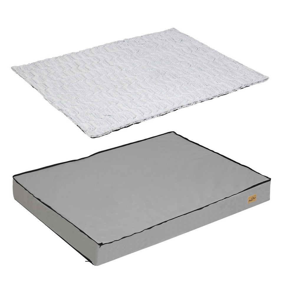 Soft Washable Dog Bed with Anti-Slip Crate Mat V767-P-XD328-XL