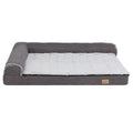 L-Shaped Dog Bed with Bolstered Cushion & Neck Care(2XL) V767-P-XD388-2XL