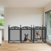 3 in 1 Dog Playpen Extra Large Dog Whelping Fence DIY Shape Garden Fence Barrier V767-P-XE172-V1