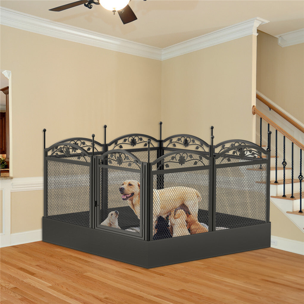 3 in 1 Dog Playpen Extra Large Dog Whelping Fence DIY Shape Garden Fence Barrier V767-P-XE172-V1