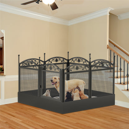 3 in 1 Dog Playpen Extra Large Dog Whelping Fence DIY Shape Garden Fence Barrier V767-P-XE172-V1