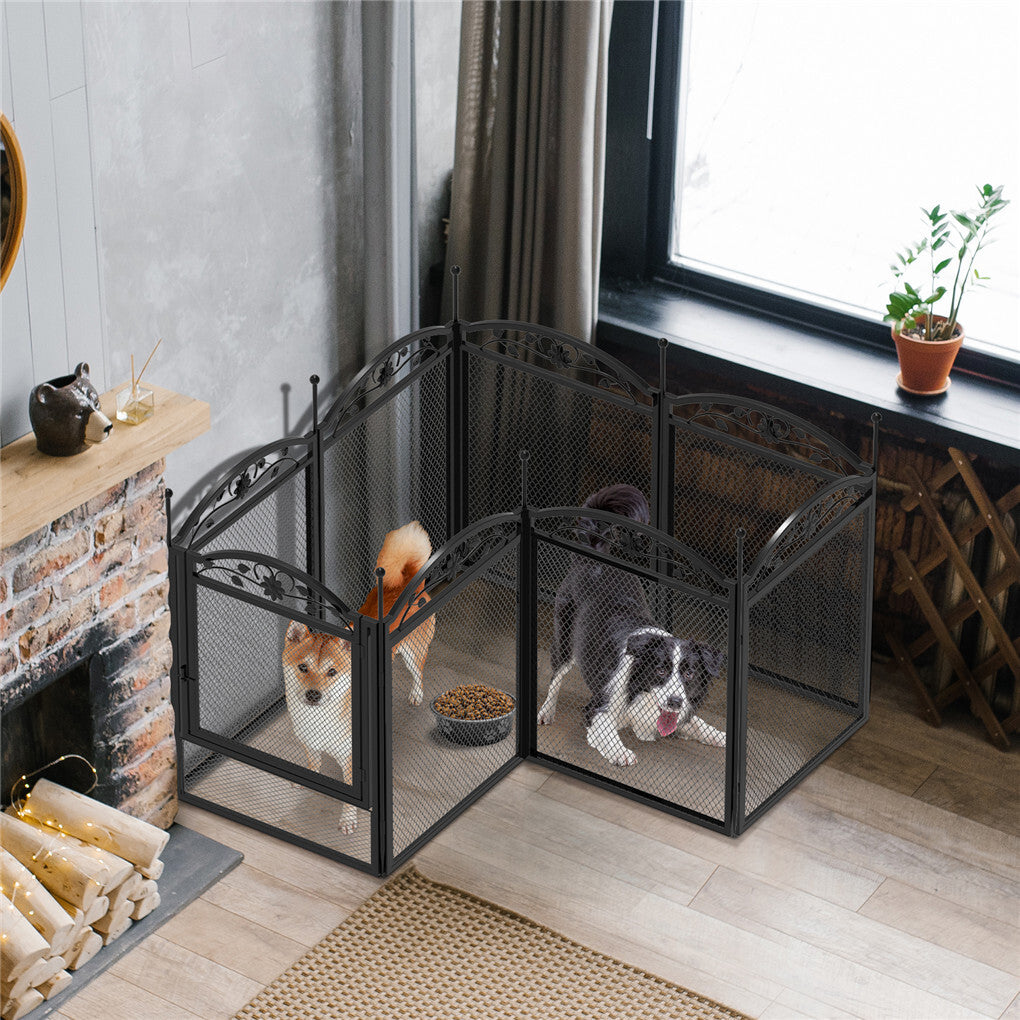 3 in 1 Dog Playpen Extra Large Dog Whelping Fence DIY Shape Garden Fence Barrier V767-P-XE172-V1