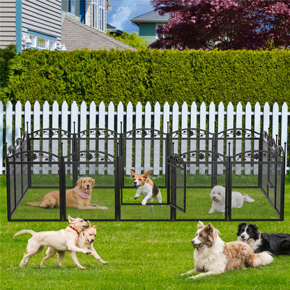 3 in 1 Dog Playpen Extra Large Dog Whelping Fence DIY Shape Garden Fence Barrier V767-P-XE172-V1