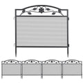 Heavy Duty Foldable Metal Indoor Outdoor Exercise Pet Fence Dog Playpen Kennel V767-P-XE842-G1
