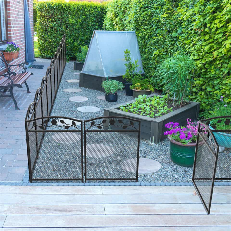 Heavy Duty Foldable Metal Indoor Outdoor Exercise Pet Fence Dog Playpen Kennel V767-P-XE842-G1
