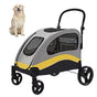 Large Dog Stroller Foldable Pet Pushchair with Doors V767-P-XL121-M-G1