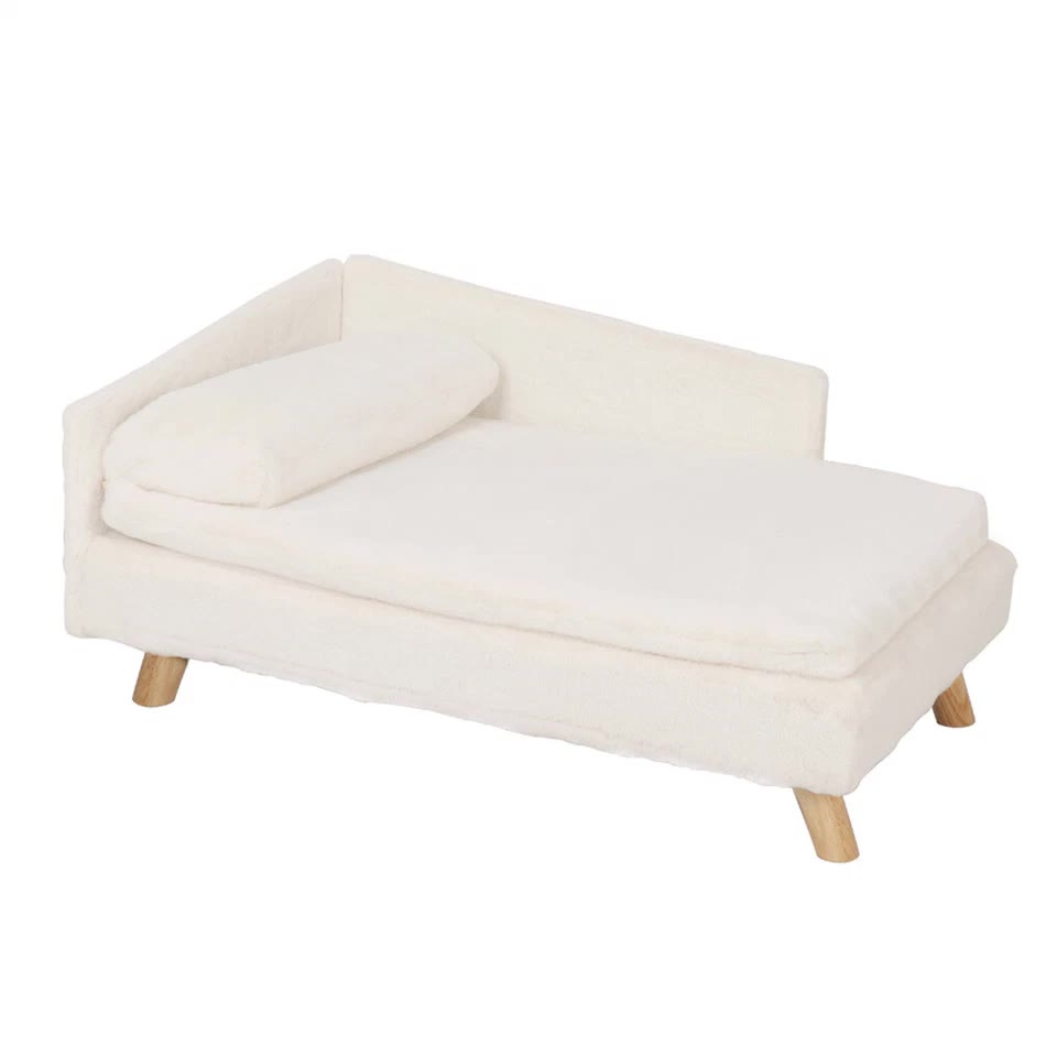 Luxurious Rectangular Pet Sofa Bed with Anti-Skid Base V767-P-XM116-M