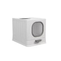 Big Top Entry Deep Tray Enclosed Kitty Cat Litter Box Easy To Clean Pull Handle V767-P-XM1672